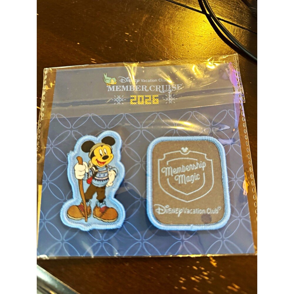 Disney Vacation Club Member Cruise 2026 Mickey Mouse Membership Magic Patch Set